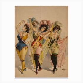 Chorus Girls In Costume Canvas Print