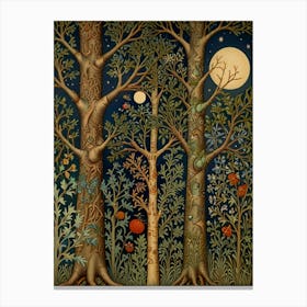 William Morris Twilight In The Woods Canvas Print