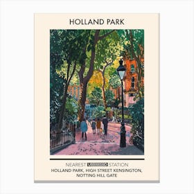Holland Park London Parks Garden 4 Canvas Print