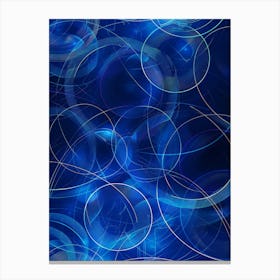 Abstract Circles Background Canvas Print