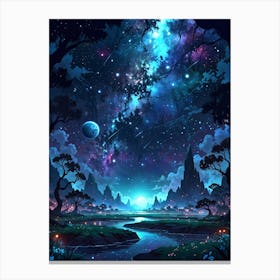 Galaxy Paining Canvas Print