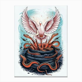 Dove Of Doom Canvas Print