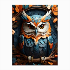 Owl Art Canvas Print