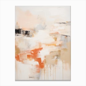 Winter Pastel Abstract Painting 2 Canvas Print