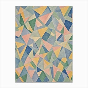 Pastel Triangles no1 Canvas Print