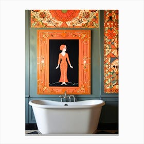 Deco Bathroom Canvas Print