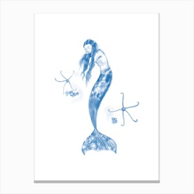 Mermaid With Brittlestars Canvas Print