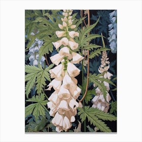 Flower Illustration Delphinium 2 Canvas Print