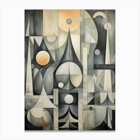 Whimsical Abstract Geometric Shapes 1 Canvas Print
