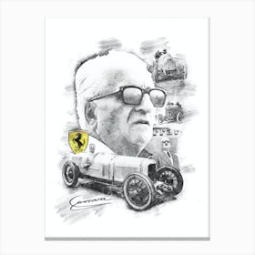 Enzo Ferrari Canvas Print