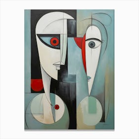 Abstract Painting of a couple Canvas Print