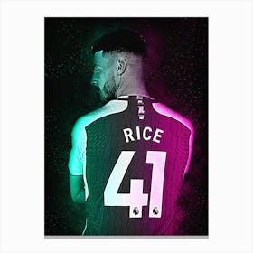 Declan Rice Arsenal Galaxy Canvas Print