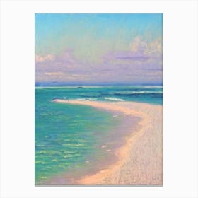 Bribie Island Beach Australia Monet Style Canvas Print