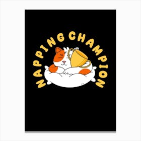 Napping Champion Canvas Print