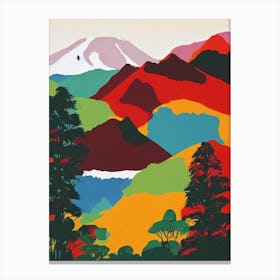 Mount Kilimanjaro National Park Tanzania Abstract Colourful Canvas Print