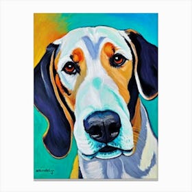 Beagle Fauvist Style dog Canvas Print