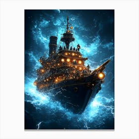 Ship In The Sky Canvas Print