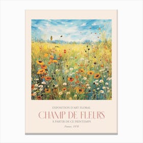 Champ De Fleurs, Floral Art Exhibition 05 Canvas Print