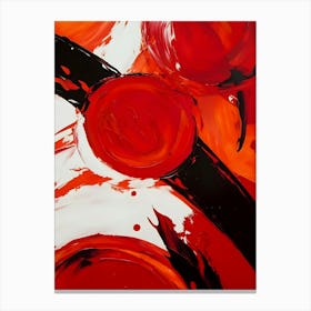 Abstract Red Abstract Painting Canvas Print