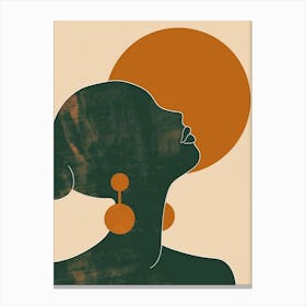 Silhouette Of A Woman 87 Canvas Print