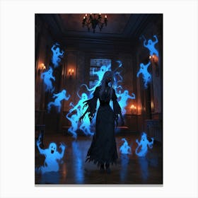 Ghosts In The Hall 2 Canvas Print