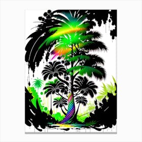 Rainbow Tree Vector Canvas Print