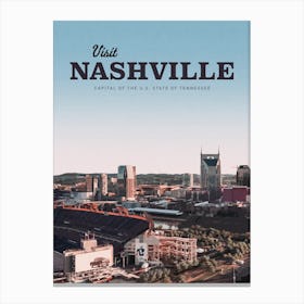 Visit Nashville Canvas Print