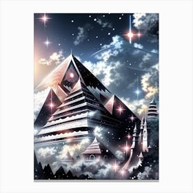 Fantasy Pyramids In The Sky 2 Canvas Print