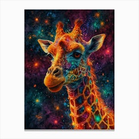 Galaxy Giraffe Canvas Print