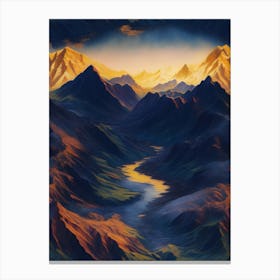 Mountain Landscape Canvas Print