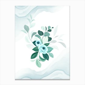 Watercolor Roses Canvas Print