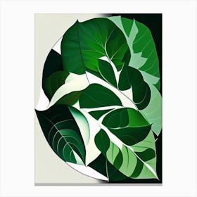 Wintergreen Leaf Vibrant Inspired 1 Canvas Print
