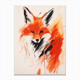 Fox in Ink Canvas Print