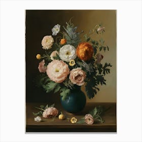 Still Life With Flowers 1 Canvas Print