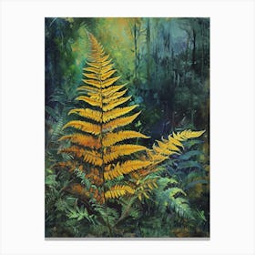 Sensitive Fern Painting 1 Canvas Print