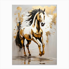 Gold Horse 10 Canvas Print