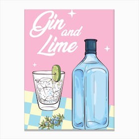 Gin & Lime Canvas Print