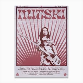 Mitski Canvas Music Poster Canvas Art Painting Decor Wall Posters Bedroom Gym Decorative Gift Canvas Print