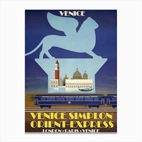 Venice, Simplon Orient Express Canvas Print