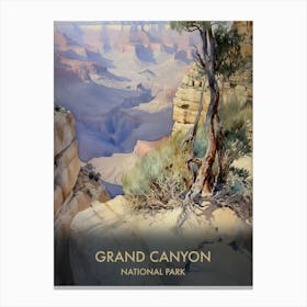Grand Canyon National Park Watercolour 4 Canvas Print