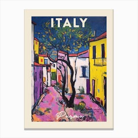 Parma Italy 1 Fauvist Painting Travel Poster Canvas Print