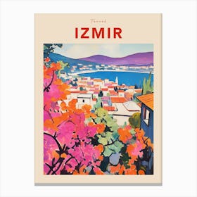 Izmir Turkey 2 Fauvist Travel Poster Canvas Print