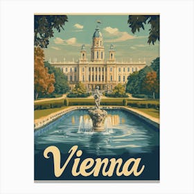 Aihrgdesign A Classic 1960s Travel Poster For Vienna Showcasi 98d95e41 6662 46bd 85c6 43ddedda8dfb 0 Canvas Print