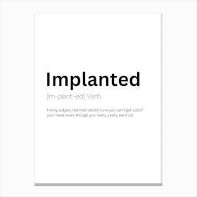 Impetuous Definition Meaning 1 Canvas Print