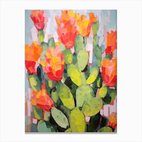 Cactus Painting Opuntia Fragilis 3 Canvas Print