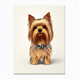 Yorkshire Terrier Illustration dog Canvas Print