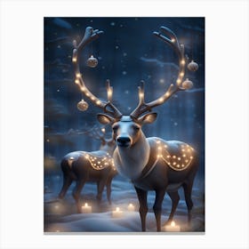 Christmas Reindeer Canvas Print