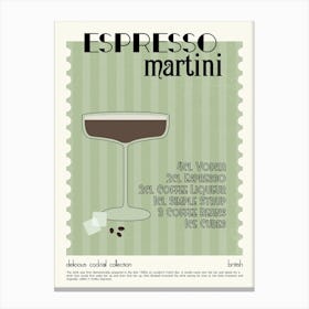 Cocktail Espresso Martini Canvas Print