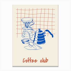 Coffee Club Canvas Print