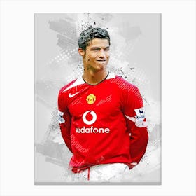 Cristiano Ronaldo Drawing Legend Canvas Print